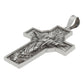 Dije Cruz Grande Cristo Espiritu Santo Plata Antigua 925 Plateado