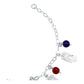 Pulsera Ajustable 7 Arcangeles Chakaras Laser Plata .925 Multicolor 6 Cm 19 Cm