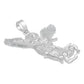 Dije San Miguel Arcangel Zirconias Hombre Regalo Plata 925