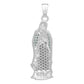 Dije Virgencita Guadalupe Zirconias Regalo Plata 925 3.6 Cm