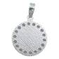 Dije Medalla Diamantada San Judas Zirconias Plata 925 1.6 Cm