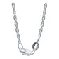 Cadena Delgada Torsal Mujer Plata Italy Ley 925 45cm X 1mm Plateado