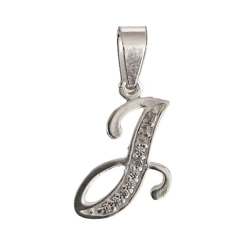 Dije Iniciales Abecedario Zirconias  Plata Solida Ley 925