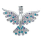 Dije Colibri Zirconias Amor Regalo Mujer Cadena Plata 925