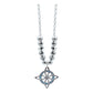 Collar Mini Nudo De Bruja Zirconia Bolita Diamtada Plata 925