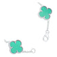 Pulsera Trebol Esmaltado Regalo Hombre Mujer Plata 925