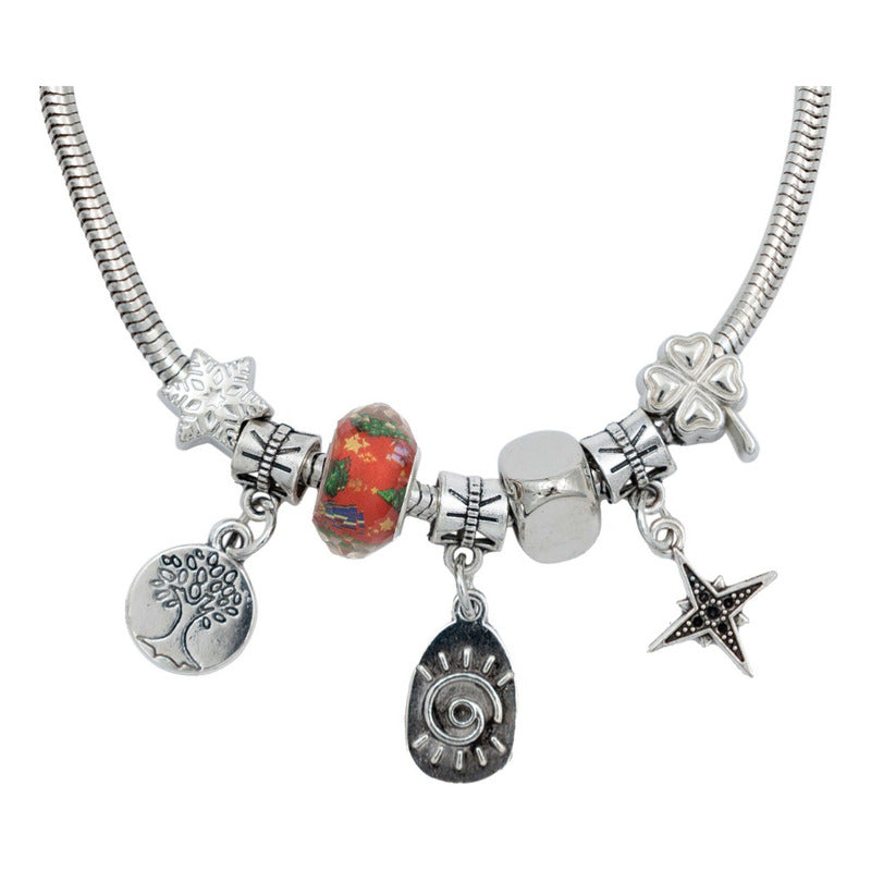 Pulsera Ajustable Charms Cadena Serpiente Regalo Mujer