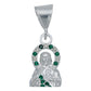 Dijes San Judas Tadeo Zirconias Hombre Plata 925 Con Cadena
