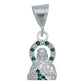 Dijes San Judas Tadeo Zirconias Hombre Plata 925 Con Cadena