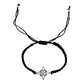 Pack 2 Piezas Pulseras Nudo De Bruja Artesanal Tejido Hilo Negro 1 Cm 1 Cm