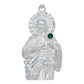 Dije Grande San Judas Liso Artesanal  Plata Ley 925  8.5 Cm