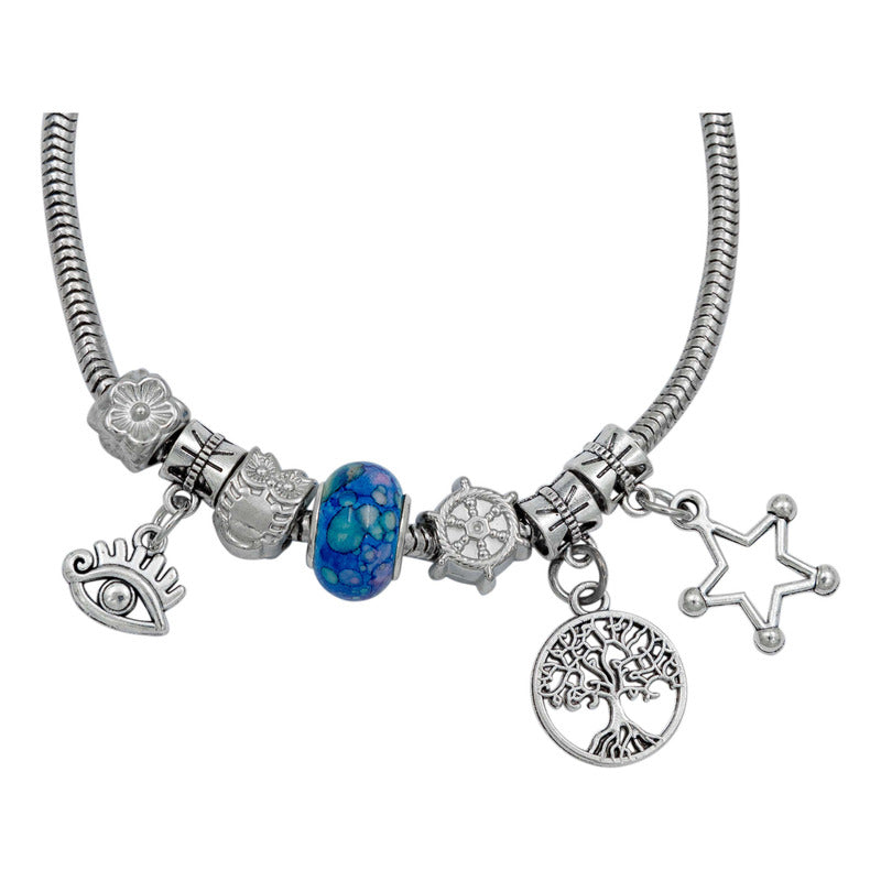 Pulsera Ajustable Charms Cadena Serpiente Regalo Mujer