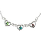 Pulsera Ajustable Corazón Ojo Turco Amor Dama Plata Ley 925