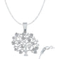 Dije Arbol Vida Corazones Zirconias Regalo Cadena Plata 925