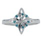 Anillo Chico Nudo De Bruja Zirconias Mujer Regalo Plata 925