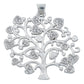 Dije Arbol Vida Corazones Zirconias Amor Regalo Plata 925