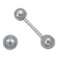 Arete Broquel Dormilona Bola Bebe Agujerar 3.5 Mm Plata 925 3.5 Mm