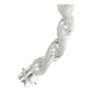 Pulsera Torzal Zirconias Hiphop Hombre Plata 925 1.2 Cm