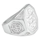 Anillo Sello De Salomón Liso Protección Plata 925 Hombre 11 Plateado