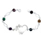 Pulsera Corazón Mariposas Piedra Natural Cuarzo Plata 925