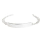 Pulsera Esclava Fígaro Hombre Mujer Plata925 Diamantada 4 Mm