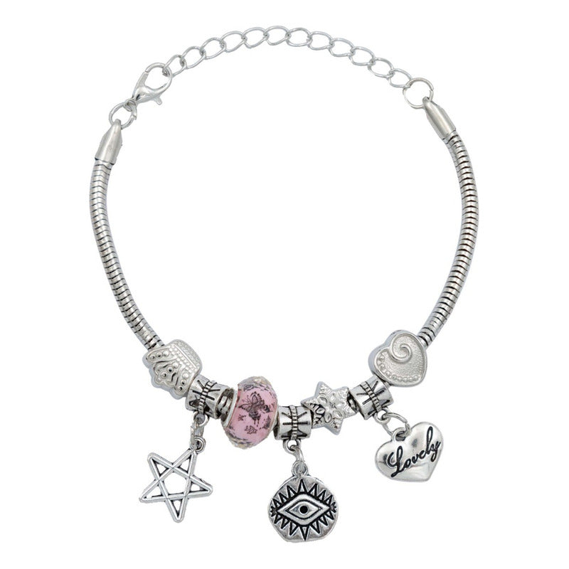 Pulsera Ajustable Charms Cadena Serpiente Regalo Mujer