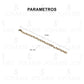 Arete Broquel Infinito Zirconia Cadena Mujer Regalo Oro 10k Alto/ancho 2 Mm X 6 Mm