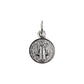 Medalla Bautizo Niño San Benito Doble Vista Plata 925 0.9 Cm 52053