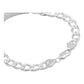 Esclava Placa Gruesa Cubana Diamantada Hombre Plata 925 7 Mm