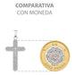 Dije Cruz Zirconias Hombre Mujer Regalo Plata 925 4 Cm Plateado