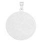 Dije Medalla Diamantada Estrella San Judas Plata 925 3.4 Cm
