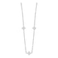 Collar Nudo De Bruja Esotérico Bolita Acero Inoxidable Mujer Blanco