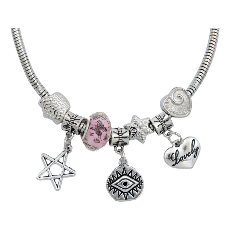 Pulsera Ajustable Charms Cadena Serpiente Regalo Mujer