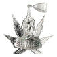 Dije Grande Jesús Malverde Cannabis Zirconias Plata Ley 925