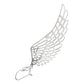 Aretes Grande Gancho Colgantes Alas Angel Plata Ley 925