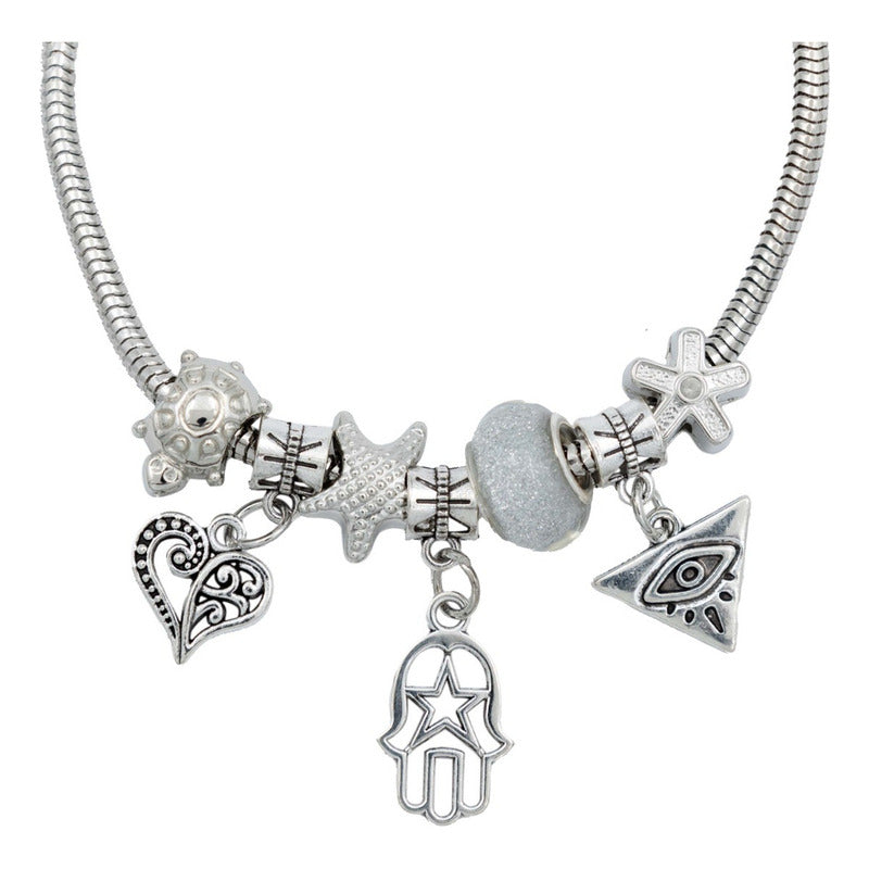 Pulsera Ajustable Charms Cadena Serpiente Regalo Mujer