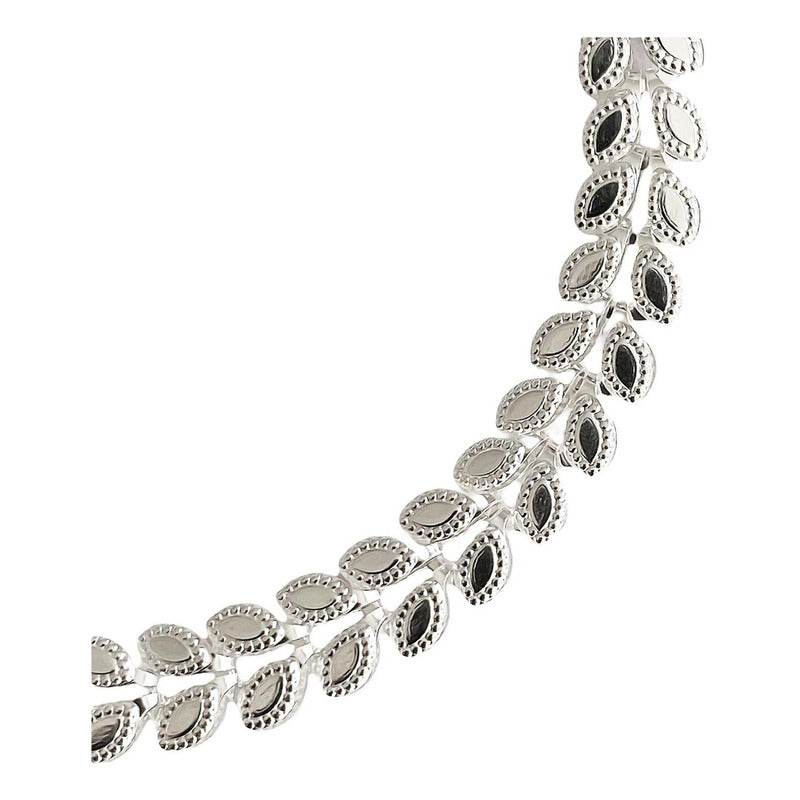 Pulsera Hojas Flor Natural Amor Amistad Regalo Plata 925