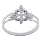 Anillo Nudo De Bruja Celta Zirconias Mujer Regalo Plata S925