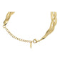 Pulsera Ajustable Trenzada Regalo Mujer Acero Inoxidable