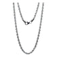 Cadena Torsal Regalo Amor Plata Italiana 925 50 Cm X 3.2 Mm