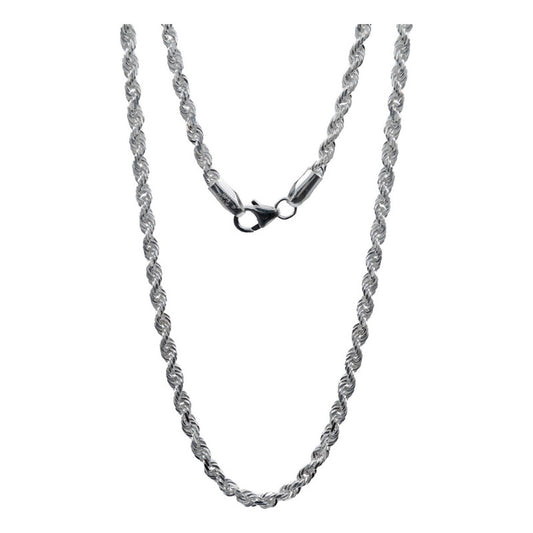 Cadena Torsal Regalo Amor Plata Italiana 925 50 Cm X 3.2 Mm