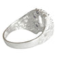 Anillo Santa Muerte Herradura Zirconias Plata Ley 925