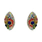 Juego Gigante Completo Artesanal Pavo Real Piedras Plata 925