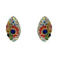 Juego Gigante Completo Artesanal Pavo Real Piedras Plata 925