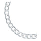 Esclava Pulsera Hombre Cubana Diamantada Plata Italy 925 7mm