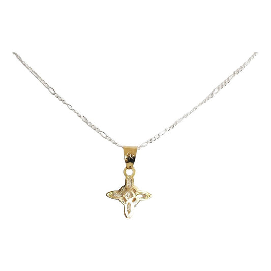 Dije Nudo De Bruja Celta Mini Oro 10k + Cadena De Regalo