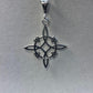 Dije Nudo De Bruja Grande En Plata Solida 925