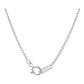 Cadena Collar Barbada De 45cm X 0.1cm De Plata Ley 925
