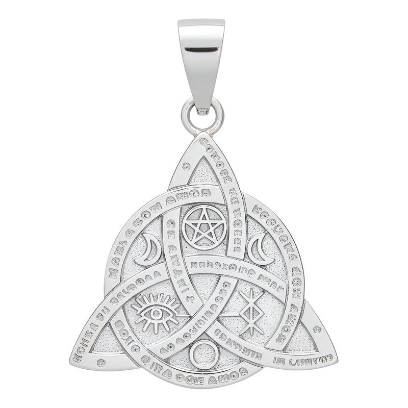 Dije Triqueta Celta (nudo De La Trinidad) De Plata Ley .925 Plateado