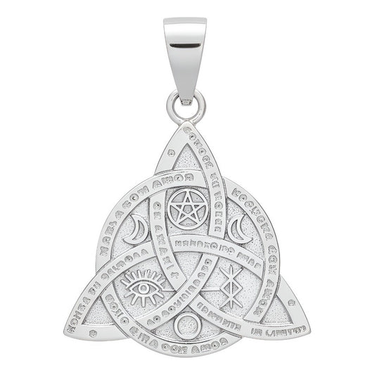 Dije Triqueta Celta (nudo De La Trinidad) De Plata Ley .925 Plateado